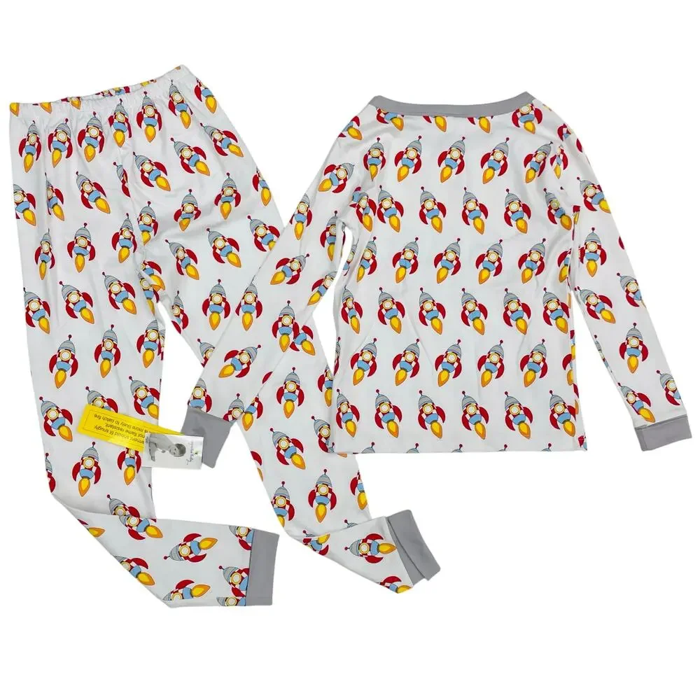 NWT Magnolia Baby 12/18M Spaceship PJs
